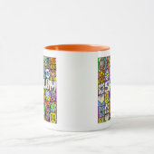 60s Psychedelic Shalom LOVE Tasse (Zentrum)