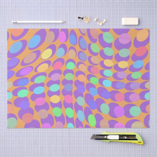 60s Retro Pop Art   Seidenpapier (Handwerk)