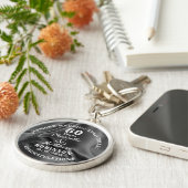 60th Anniversary Diamond Wedding Gift Personalized Schlüsselanhänger (Seite)