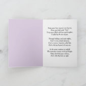 60th Anniversary Scroll Lilacs and Hydrangeas  Karte (Innenseite)