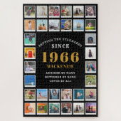 60th Birthday 1966 Family Memories Photo Collage Puzzle (Vertikal)