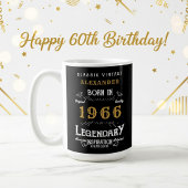 60th Birthday 1966 Legendary Retro Kaffeetasse