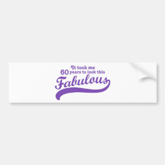 60th Birthday Autoaufkleber