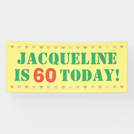 60th Birthday Banner (Horizontal)