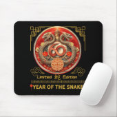 60th Birthday Born Snake Year 1965 Chinese Lunar N Mousepad (Mit Mouse)