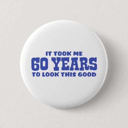 60th Birthday Button (Vorderseite)