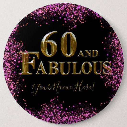 60th Birthday Button (Vorderseite)