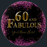 60th Birthday Button<br><div class="desc">Fantastische Happy Birthday Produkte!</div>