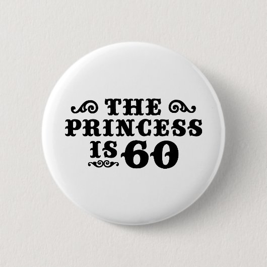 60th Birthday Button (Vorderseite)