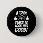60th Birthday Button (Vorderseite)
