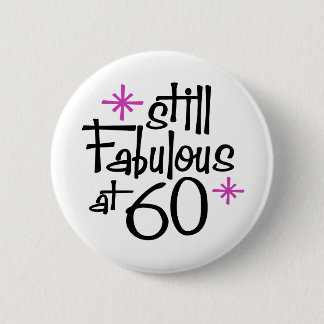 60th Birthday Button