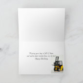 60th birthday card with a fork lift truck karte (Innenseite)