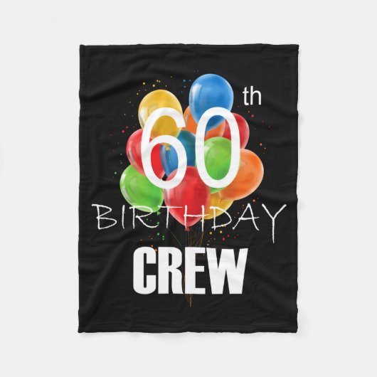 60th Birthday Crew 60 Party Crew Group Women Fleecedecke (Vorderseite)