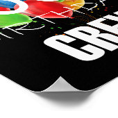 60th Birthday Crew 60 Party Crew Group Women Poster (Ecke)