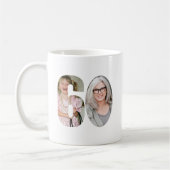 60th Birthday Custom Two Photo  Kaffeetasse (Links)
