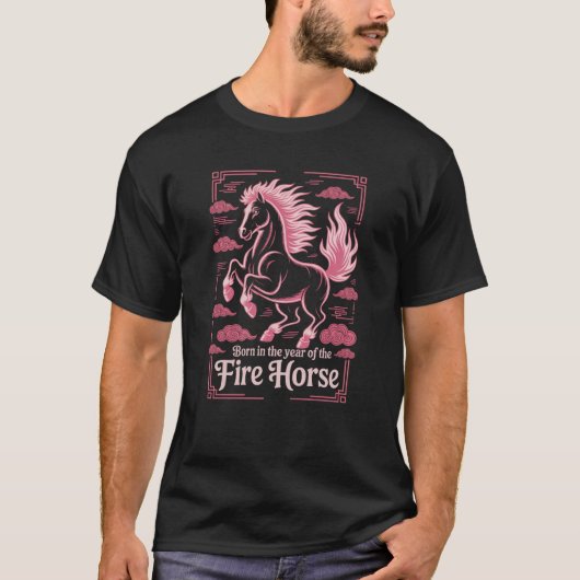 60th Birthday Fire Horse Zodiac Chinese 2026  T-Shirt (Vorderseite)