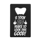 60th Birthday Geldbeutel Flaschenöffner (Vorderseite)