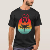 60th Birthday I Retro Remote Control Drones With C T-Shirt (Vorderseite)