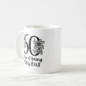 60th Birthday Kaffeetasse (Vorderseite Links)