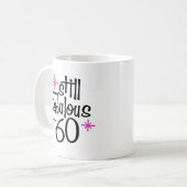 60th Birthday Kaffeetasse (Vorderseite Links)