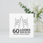 60th Birthday Karte (Stehend Vorderseite)