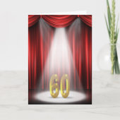 60th Birthday Karte (Vorderseite)