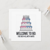 60th Birthday Karte (Vorderseite/Rückseite Beispiel)