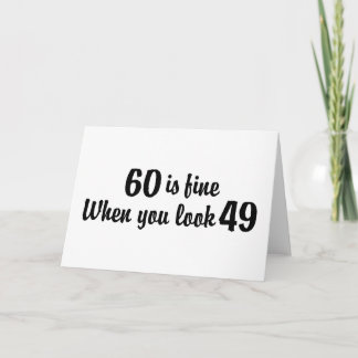60th Birthday Karte