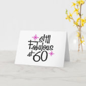 60th Birthday Karte (Gelbe Blume)