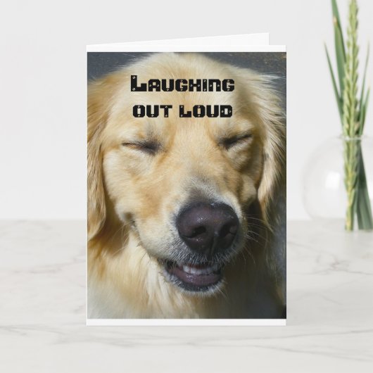 **60th BIRTHDAY** LAUGHING OUT LOUD! Card Karte (Vorderseite)