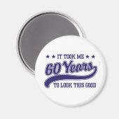 60th Birthday Magnet (Vorderseite/Rückseite)