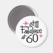 60th Birthday Magnet (Vorderseite/Rückseite)