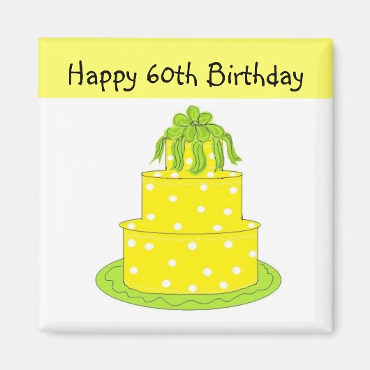 60th Birthday Magnet (Vorne)