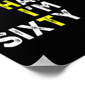 60th Birthday Man Woman 60 Years Bday Funny Gift Y Poster (Ecke)