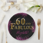60th Birthday Pappteller<br><div class="desc">Fantastische Happy Birthday Produkte!</div>