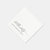 60th Birthday Party Hello 60 Modern Milestone Serviette (Ecke)