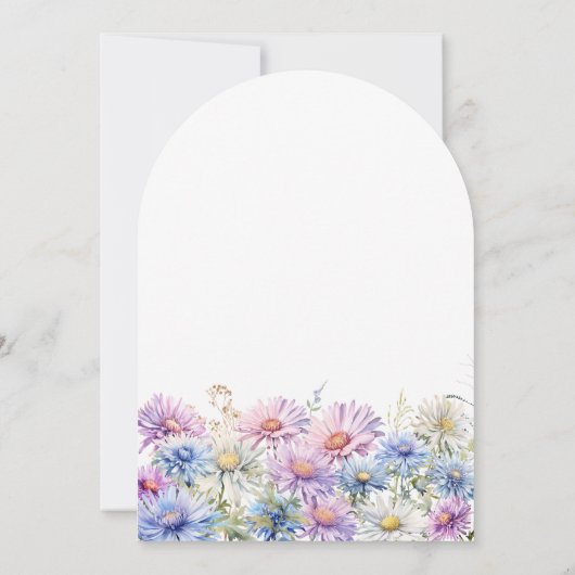 60th Birthday Party September Birth Month Flower Einladung (Rückseite)