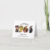 60th birthday Photo Collage established 1966 Dankeskarte (Vorderseite)