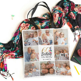 60th Birthday Photo Collage Grandma Mother Gifts Tasche