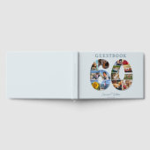 60th Birthday Photo Collage Milestone Guestbook Gästebuch (Voll)