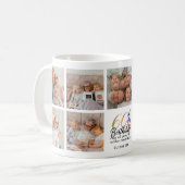 60th Birthday Photo Collage Script Typography Gold Kaffeetasse (Vorderseite Links)