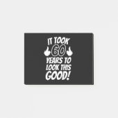 60th Birthday Post-it Klebezettel (Vorderseite)