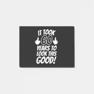 60th Birthday Post-it Klebezettel