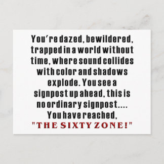 60th Birthday Postkarte