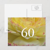 60th Birthday Postkarte (Vorne/Hinten)