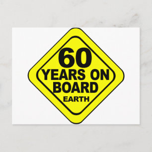 60th Birthday Postkarte