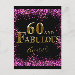 60th Birthday Postkarte