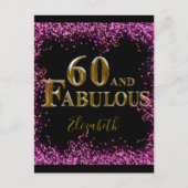60th Birthday Postkarte (Vorderseite)