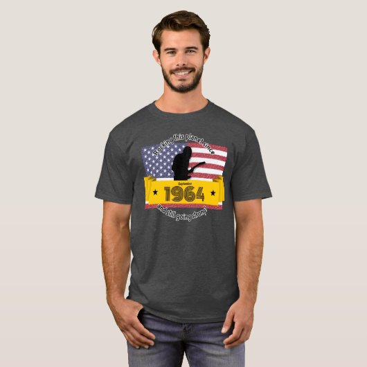 60th birthday Rocking this planet since 091964 fun T-Shirt (Vorne ganz)