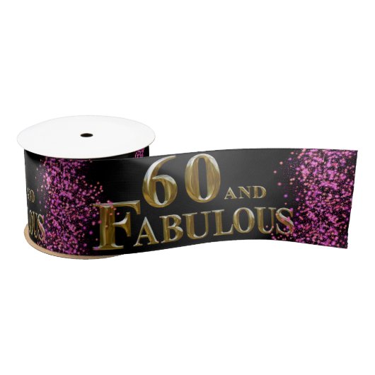 60th Birthday Satinband (Spule)